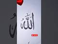 Allah name calligraphy #art #allah #islam #allahuakbar #shorts