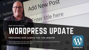 Going live about the WordPress 5.4 Update