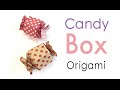 Origami Paper Hexagon Candy Shape Gift Box Tutorial - Origami Kawaii〔#159〕