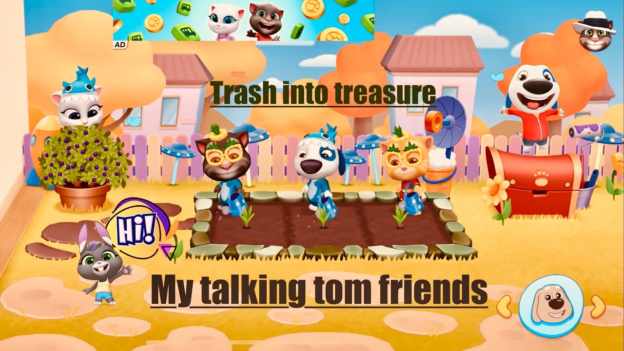 🪴🌾🌽 Let's Clean Up the Planet!🥗 My Talking Tom And Friends Gameplay 🪴🌾🌽 ...