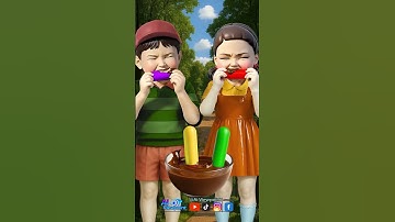 Squid Game AI Korean Snack Colorful Candy ASMR #squidgame #squidgame2 #ai #asmr