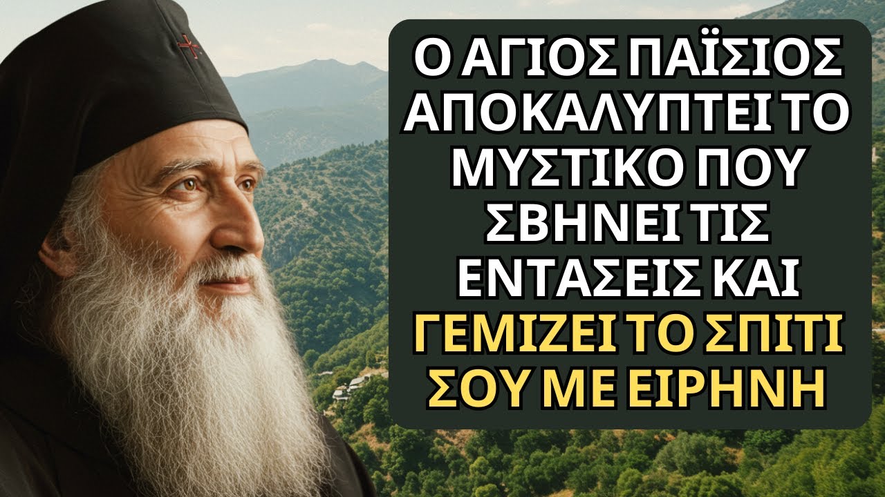 Το τέλος των καβγάδων: Ο Άγιος Παΐσιος αποκαλύπτει το μυστικό της οικογενειακής ειρήνης