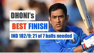 DHONI'S BEST FINISH EVER !!!