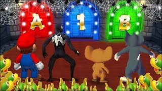 Mario Party 9 MiniGames Spider Man Vs Mario Vs Tom Vs Jerry (Master Difficulty)