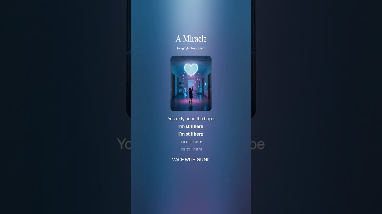 A Miracle- Full Song 🙏🏾 #tylerbaurekey #miracle #synthwave