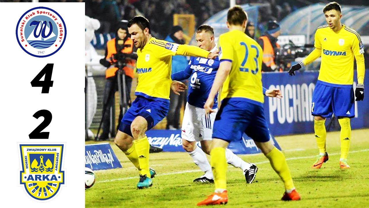 Arka Gdynia2:4Wigry suwałki (3:0) puchar polski 2016/17 skrót meczu