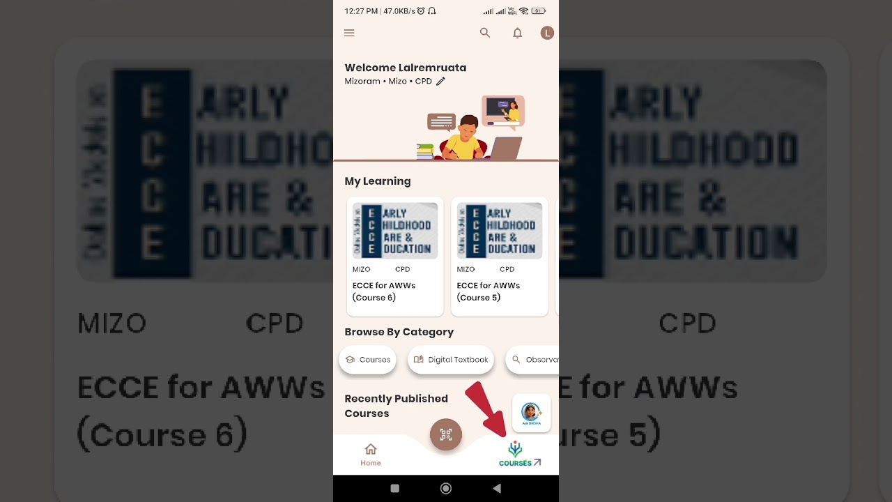 DIKSHA ECCE Course for AWWs (Mizo) | Registration leh Course zir dan tutorial 