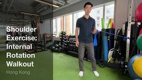 Shoulder Rehab: Internal Rotation Walkout | Hong Kong Sports Chiropractic
