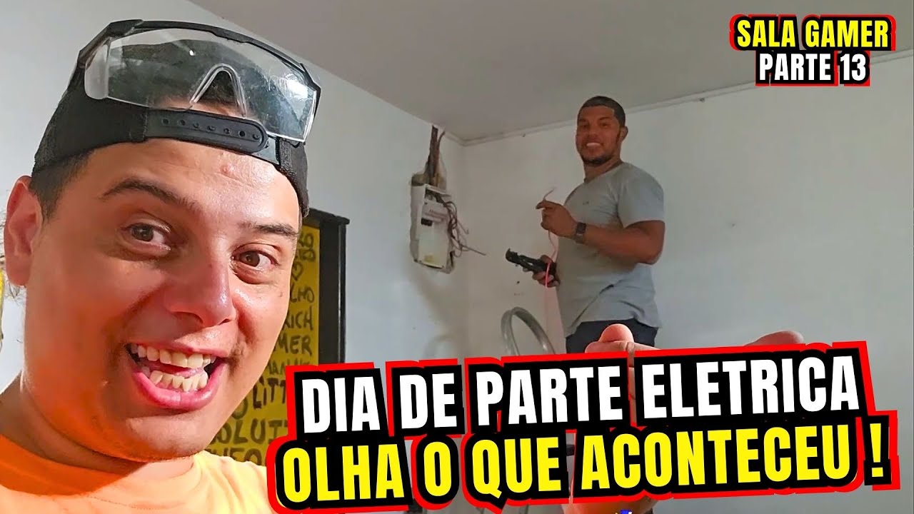 RESOLVENDO a Parte ELETRICA da SALA GAMER PARTE 13 ! olha o que aconteceu !