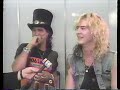 Capture de la vidéo Guns N Roses - Mtv Rock In Rio 1991 Interviews