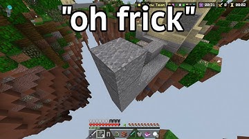 POV: u BLOCK TRAP YOURSELF in Hive SkyWars (Minecraft Bedrock)