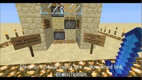Minecraft Piston Elevator Up and Down + Download HD