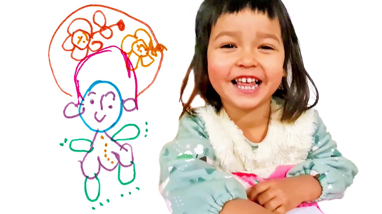 2-Year-Old Artist Mia Mai Draws Mesami No. 134 Artwork | Beautiful & Easy Drawing & Art for Kids