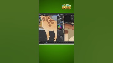 Wie entsteht eine Giraffe? 🤔 My Free Zoo Timelapse #blender #animals #gamedev