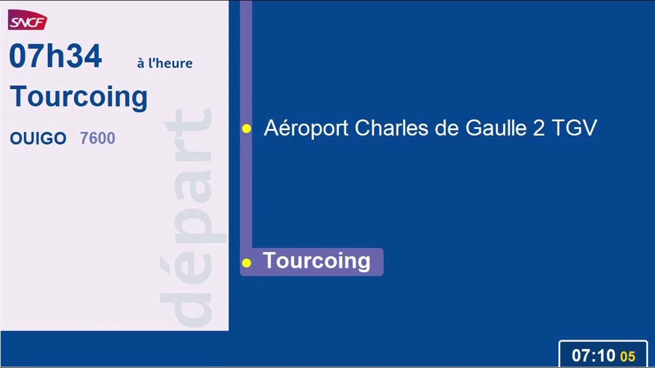 Compilation d'annonces SNCF