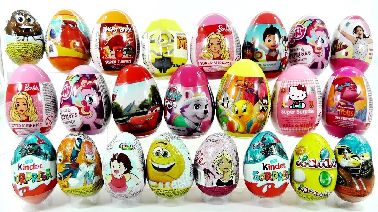 23 HUEVOS SORPRESA DE PATRULLA CANINA, KINDER SORPRESA, SOY LUNA, BARBIE. Surprise eggs/ DIVER+ - YouTube