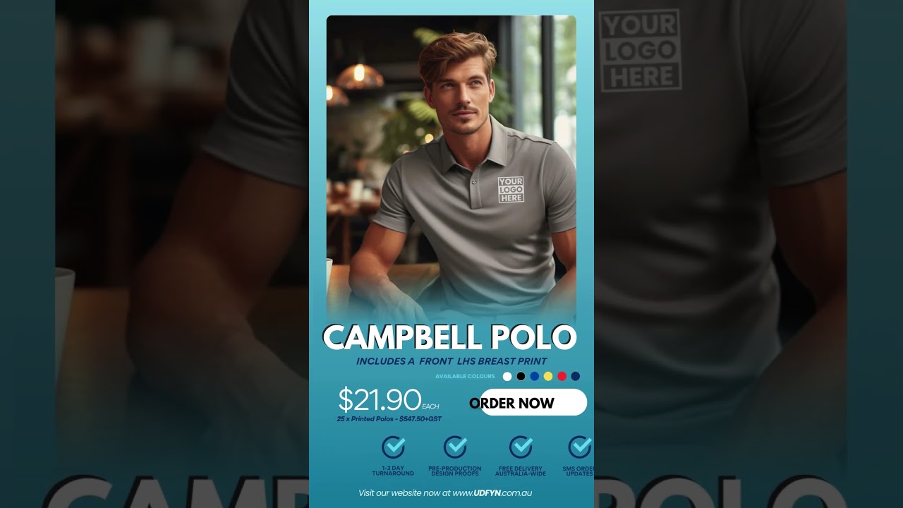 Custom Printed & Embroidered Polo Shirts | No Minimum Order