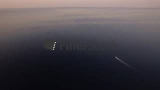 Vast water surface with sailing motor boat screenshot 5