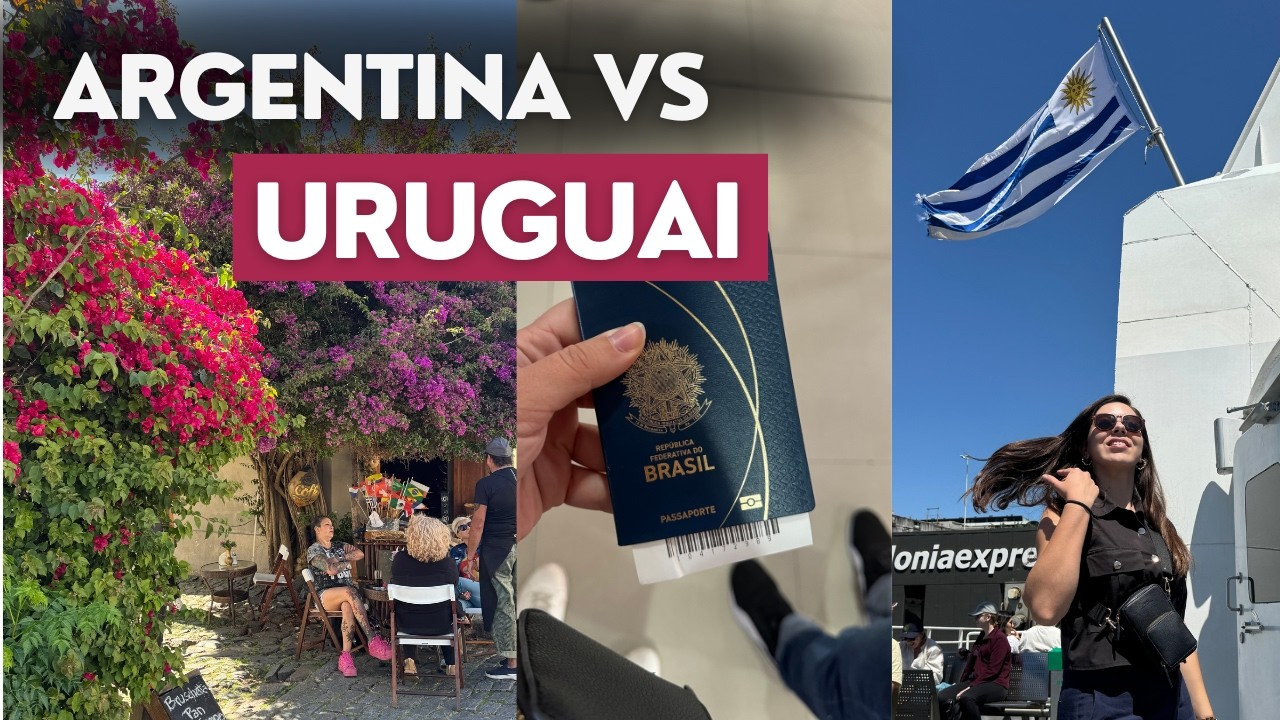 Vlog de 1 dia em Colonia Del Sacramento - bate e volta saindo de barco de Buenos Aires- Ju Mendes