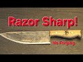 1095 Chef Knife From Scratch (No Forge)