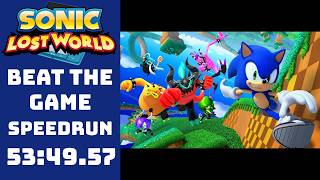 Sonic Lost World Speedrun - 53:49.57