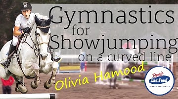 Show Jumping Gymnastic Exercises to Help Train a Related line on the Curve with Olivia Hamood