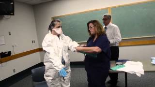 Ebola disease protective gear for health care workers