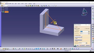 Catia Tutorial in Tamil 47 : Stiffener | Sketch Based Features | Part