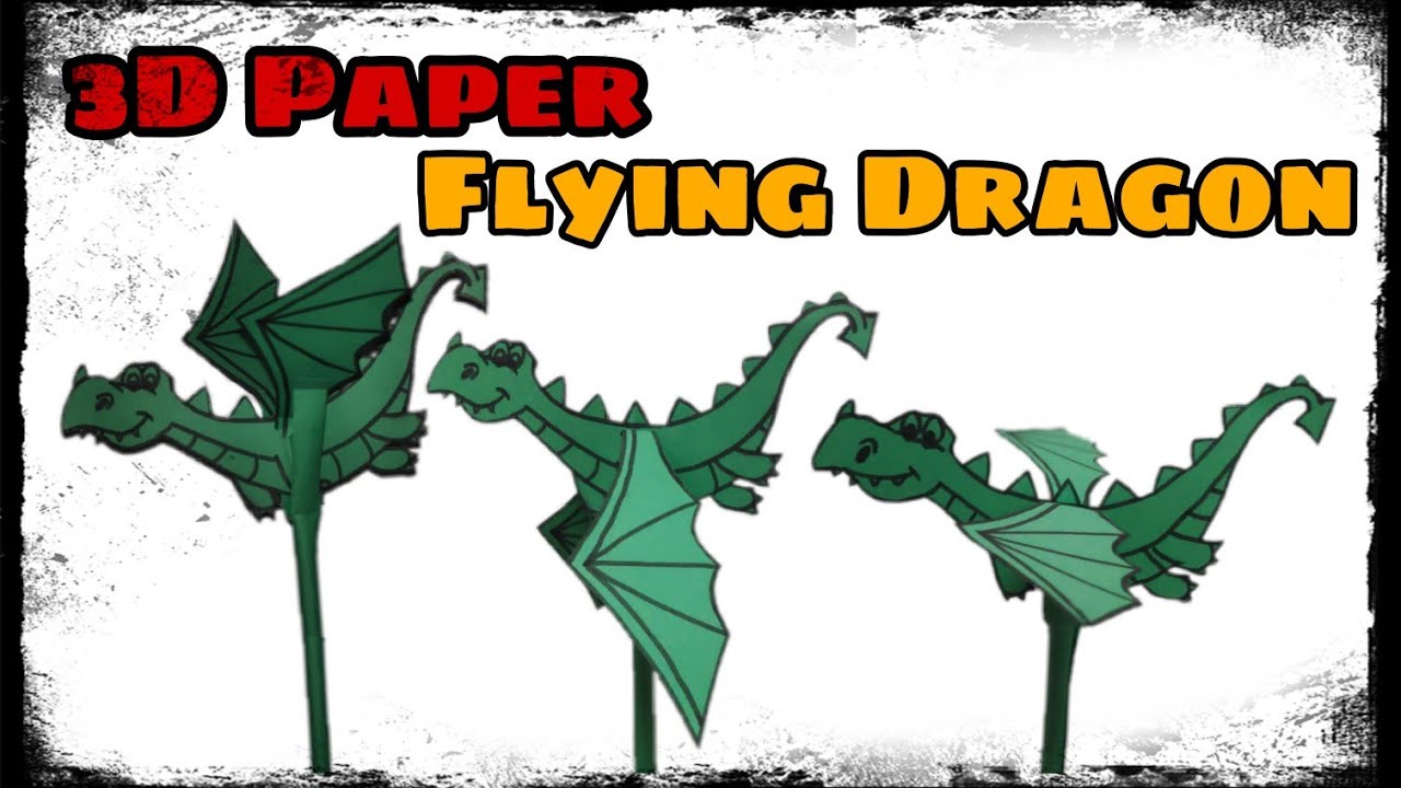 3D Paper Flying Dragon || How To Make Paper Dragon || Flying Dragon