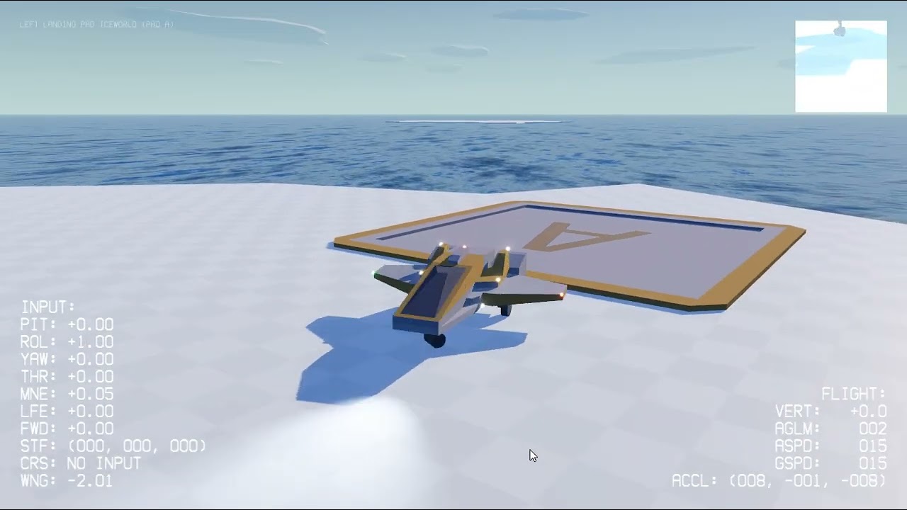 Controlled Burn - New ship (Aerodyne) and docked UI