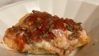 Upside Down PIZZA Casserole! Easy 4 Ingredients -Too Much Month Left! Not Much Money Meal!