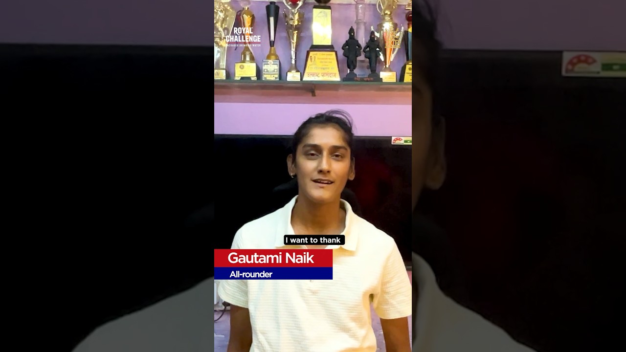 Gratitude, hunger and a whole lot of potential. Gautami Naik is here. ❤️‍🔥 | RCB | WPL 2026