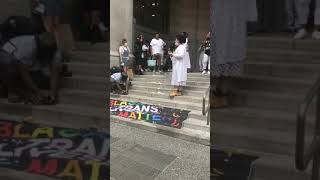 Protesters Speak at Black Trans Lives Matters Protest June 18th, 2020 Pittsburgh PA