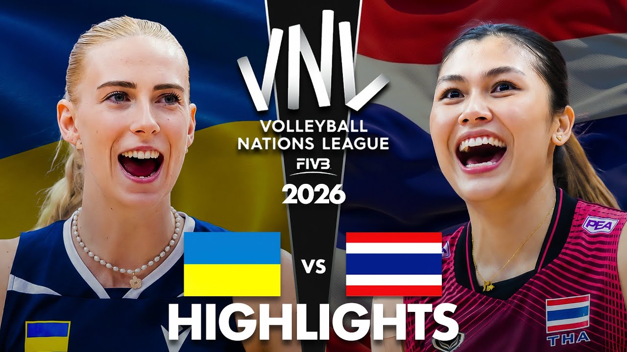Thailand πΉπ vs Ukraine πΊπ¦ | Highlights | Women's VNL 2026