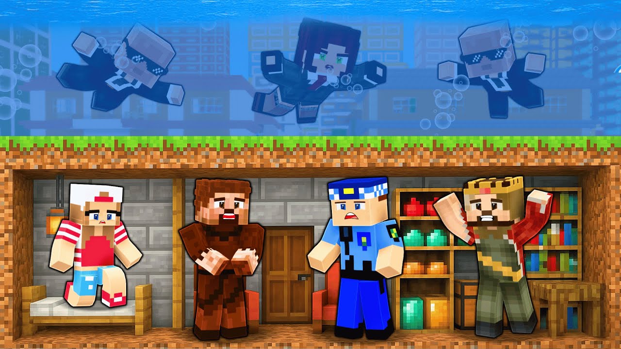 TSUNAMİ VS GÜVENLİ SIĞINAK! 😱 - Minecraft