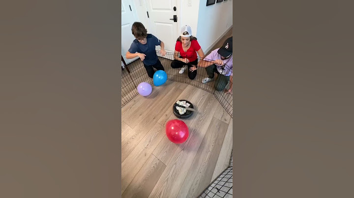 Stressful Roomba vs Balloons challenge #shorts