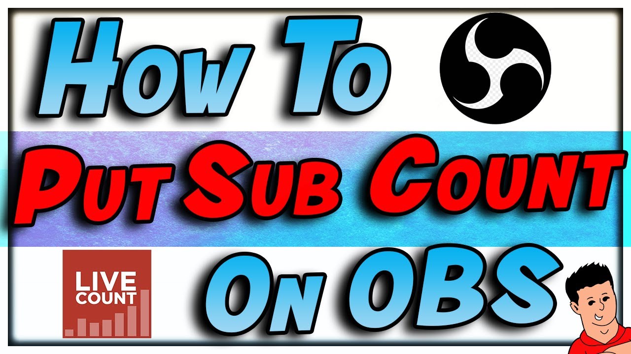 How To Add Live Subscriber Count To OBS Stream Cropped