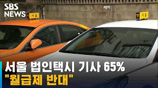 서울 법인택시 기사 65% &quot;월급제 반대&qu…