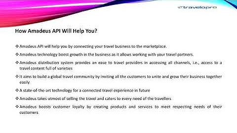 Amadeus API Integration | Travelopro