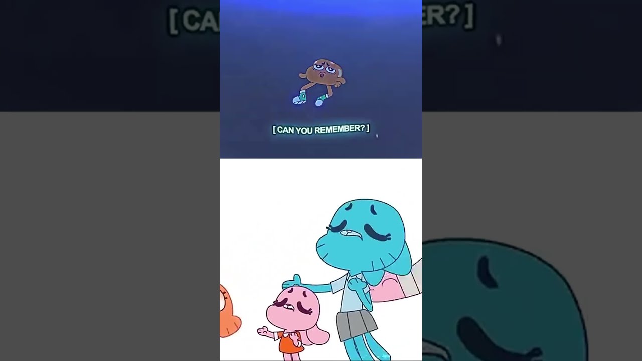 Cartoon Vs Animated Gumball Can You Remember The Rain Trending Shorts Viral Tawog