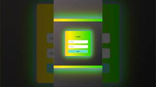 Neon Gradient Login Page with Loading Animation