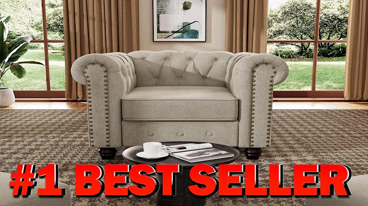 Morden Fort Classic Chesterfield Sofa Chair Set Tufted Arm Chair Sofa - B08SVYZV17