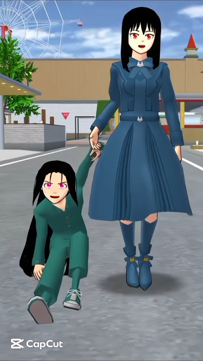 The mother cut her child's hair. The child kept crying. 😭 #sakuraschoolsimulator #shorts #short