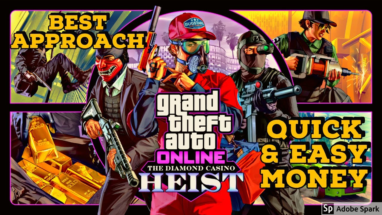 GTA CASINO HEIST GUNS BLAZING APPROACH ( EASIEST CASINO HEIST) YouTube