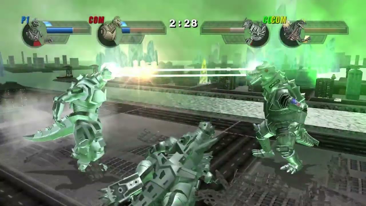 MechaGodzilla 1 vs MechaGodzilla 2 vs Kiryu vs SpaceGodzilla | Godzilla: Unleashed (Wii)