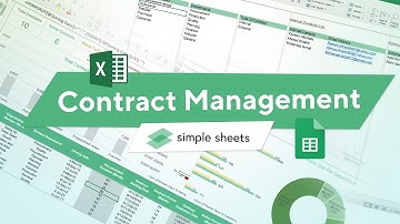 Contract Management Excel Template Step-by-Step Video Tutorial by Simple Sheets