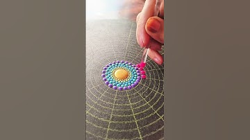 dot art mandala painting #meditativemandalaart #art #mandala #dotmandala
