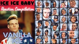 REACTION COMPILATION | Vanilla Ice - Ice Ice Baby | First Time Hearing/Seeing Montage | *Descrip.*