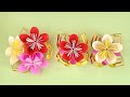 【折り紙】梅の花の飾り／【Origami】Plum blossom decoration