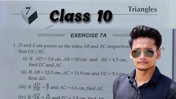 Triangles Class 10 Maths Ex 7A Q1 to Q3 RS Aggarwal | CBSE | Rajmith study